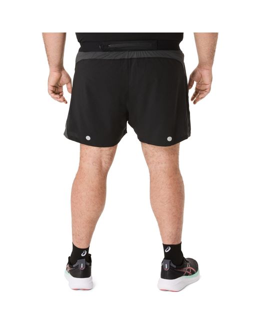 Asics Black Performance Running Shorts for men
