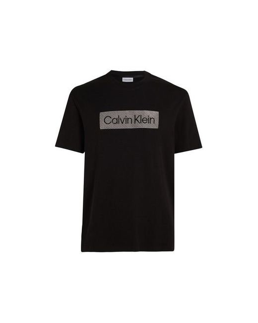 Calvin Klein Black Ck L Txt Emb Tee Sn42 for men