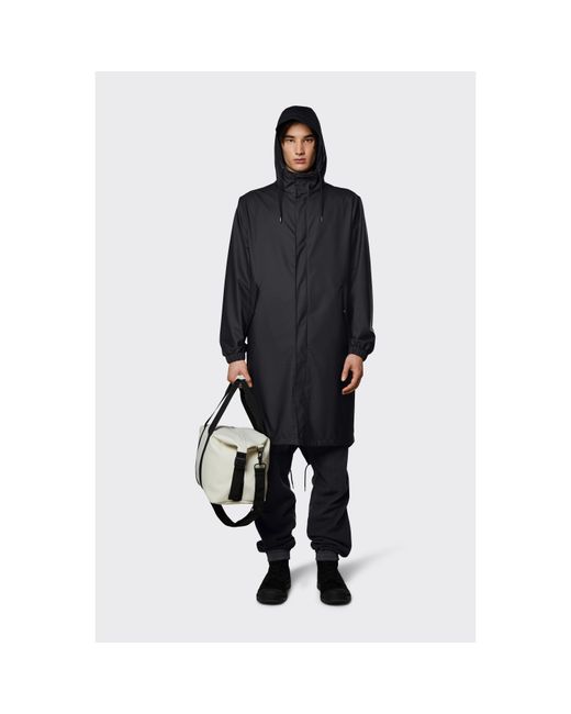 Rains Blue Fishtail Parka Black