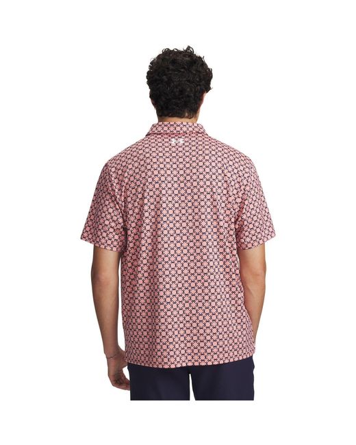 Under Armour Red Short Sleeve Performance Polo Shirt for men