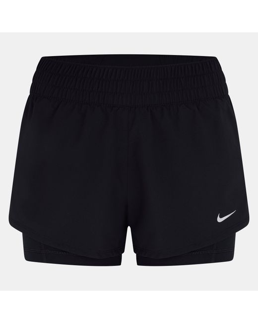 Nike Blue One Dri-Fit Mid-Rise 3 2-In-1 Shorts