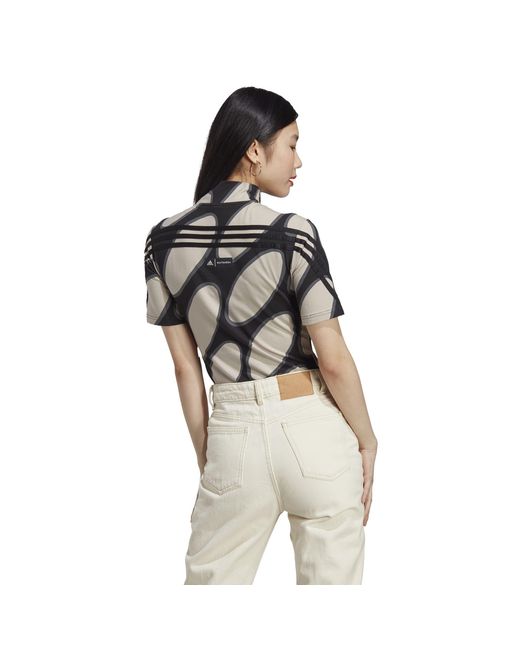Adidas Black X Marimekko Future Icons Three Stripes Bodysuit