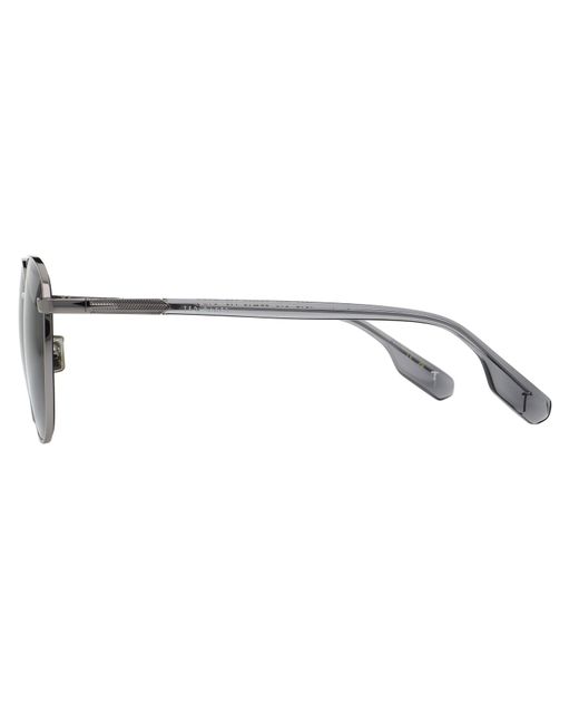 Ted Baker Gray Stanley Round Sunglasses for men