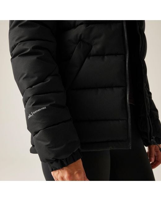 Regatta Black Aldthorn Synthetic Down Insulated Weatherproof Quilted Jacket