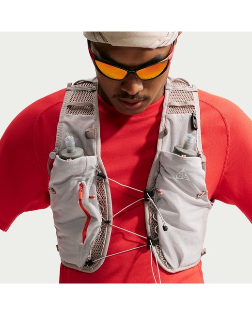 Nike Red Acg "Solar Chase" Dri-Fit Adv Trail Running Top for men