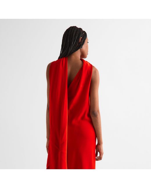 Balenciaga Red Long Maxi Dress
