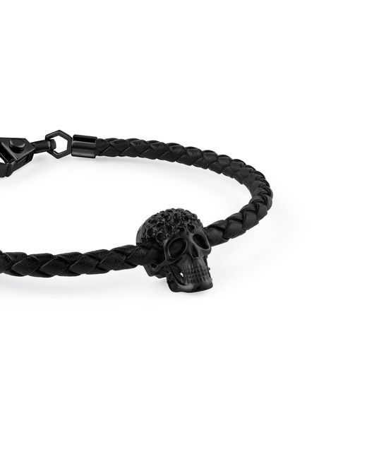 Philipp Plein Black Skull Bracelet