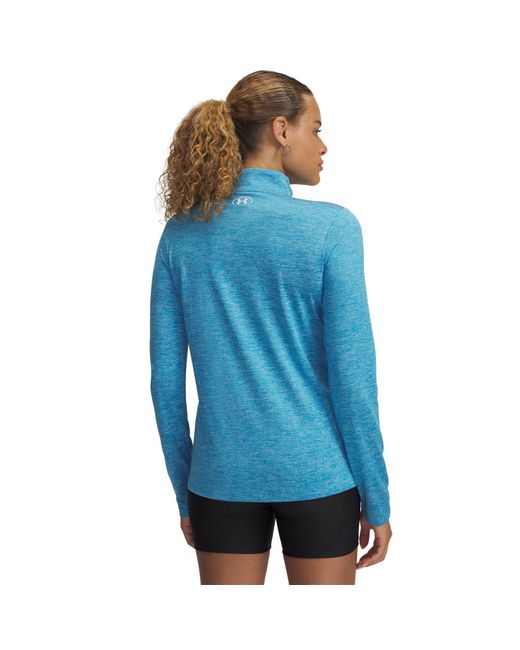 Under Armour S Tech Half Zip Top Ether Blue 16