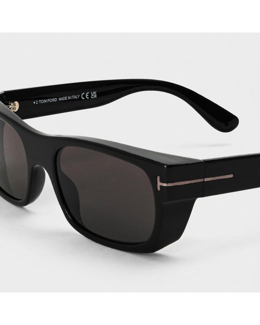 Tom Ford Black Uv Protection Wayfarer Sunglasses for men