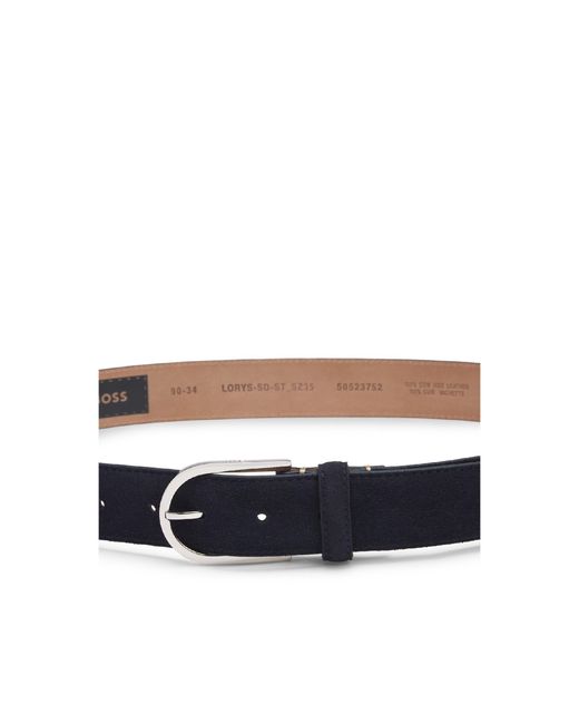 Boss Blue Lorys St Leather Belt for men