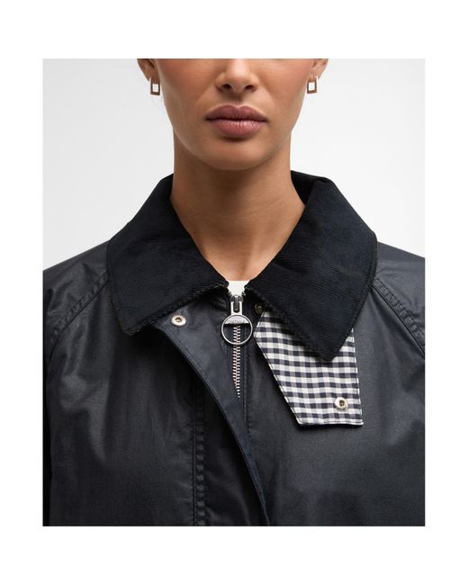 Barbour Blue Wren Waxed Jacket