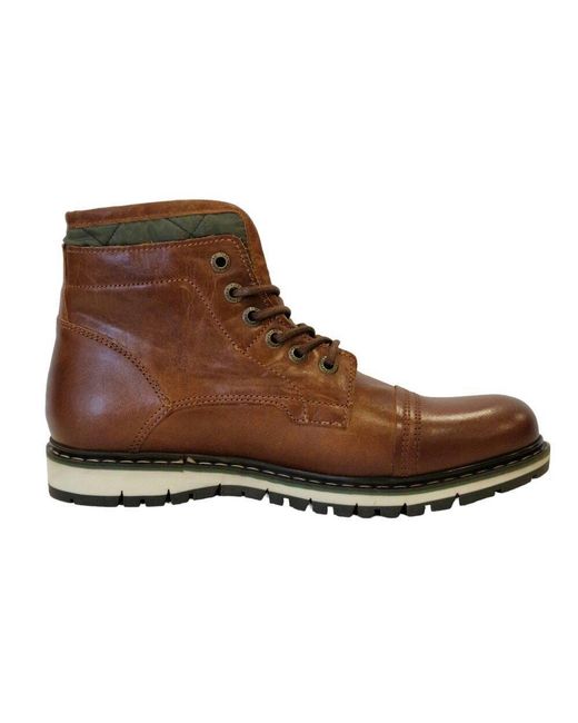Firetrap Brown Aubin Mess Boots for men