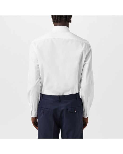 Twisted Tailor White Apsley Slim Shirt for men