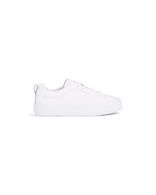 Tommy Hilfiger White Th Embossed Vulc Sneaker