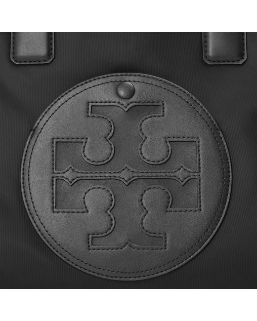Tory Burch Black Ella Small Tote Bag