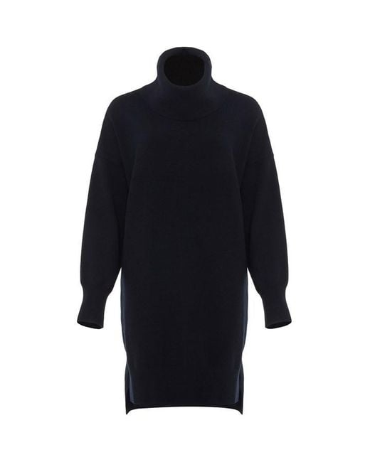Phase Eight Blue Cecilia Cowl Knit Dress