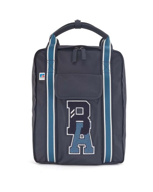 Boss Blue Squared Backpack for men