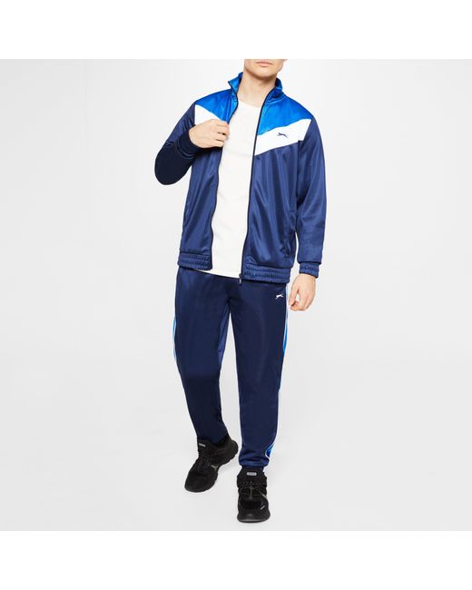 Slazenger 1881 Blue Polyester Tracksuit for men