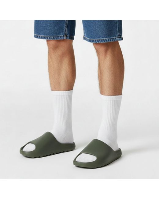 Jack Wills Green Chunky Sliders