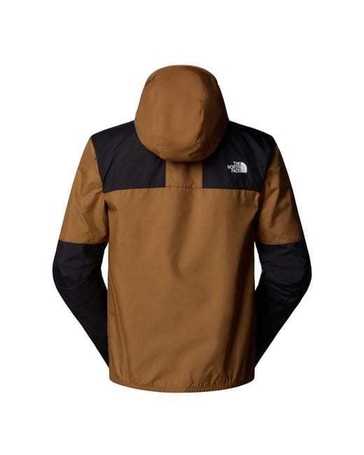 The North Face Brown Mountain Water Resistant Long Sleeve Rain Anorak for men