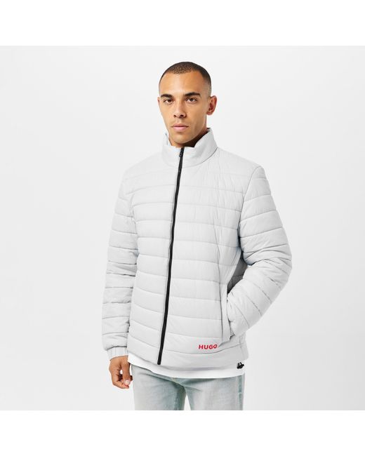 HUGO Gray Water Resistant Softshell Jacket for men