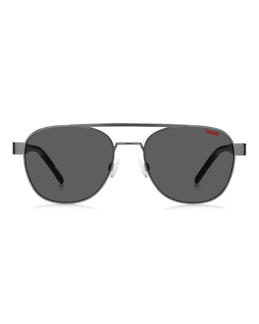 HUGO Black Round Sunglasses for men