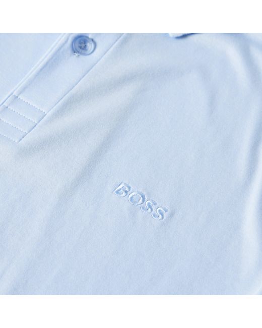 Boss Blue Pirol Long-Sleeve Polo Shirt, Timeless Design for men