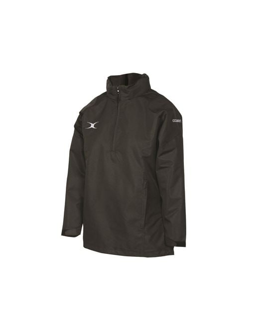 Gilbert Black Weather-Resistant Thermal Performance Rugby Jacket