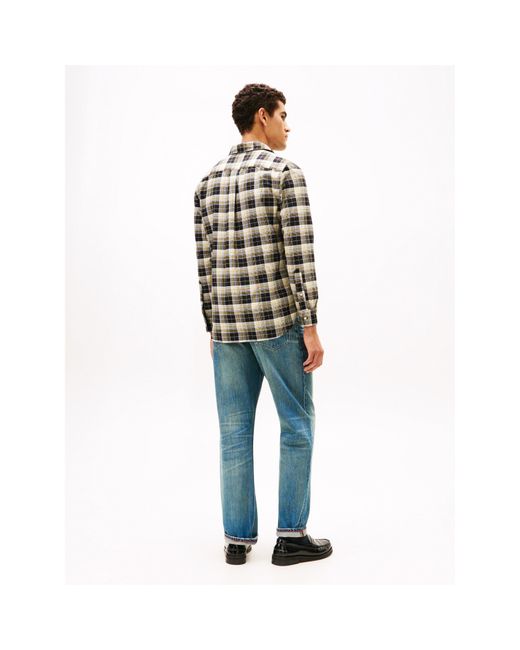 Tommy Hilfiger Green Tommy Chk Oxfrd Shrt Sn61 for men