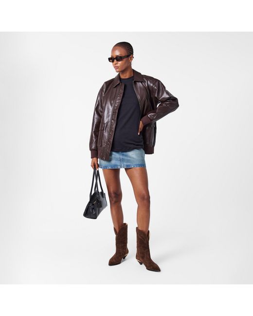 Love Moschino Brown Golden Metallic Ankle Heeled Boots