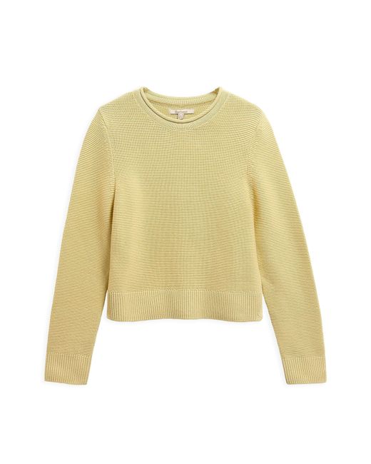 Barbour Yellow Crew Neck Jumper