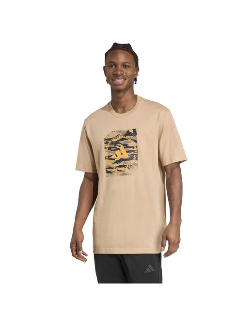 Adidas Natural Graphic Logo T-Shirt for men