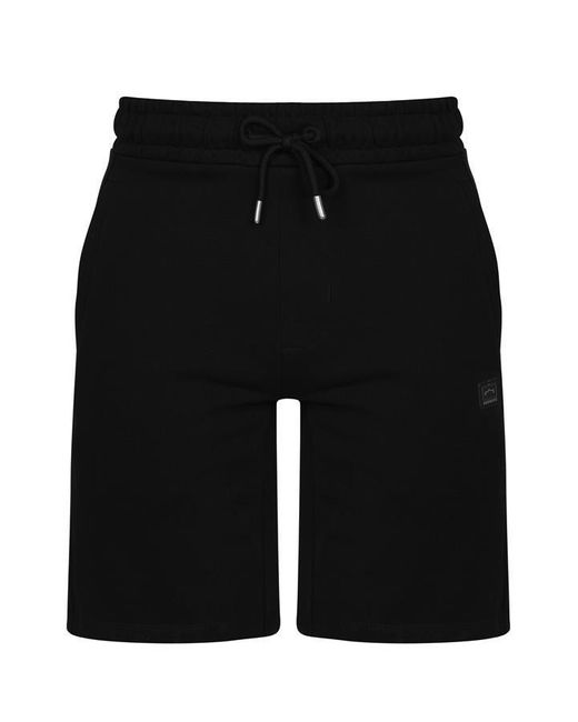 883 Police Black Lite Fleece Shorts for men