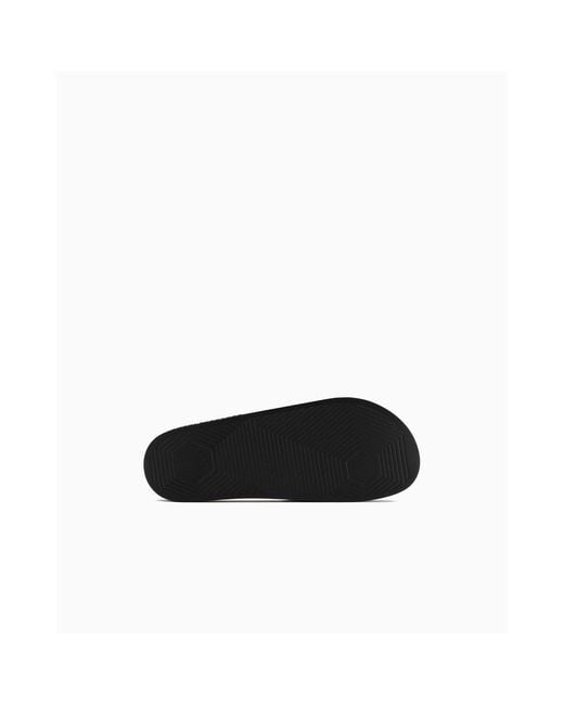 ARMANI EXCHANGE Black Pool Sliders for men