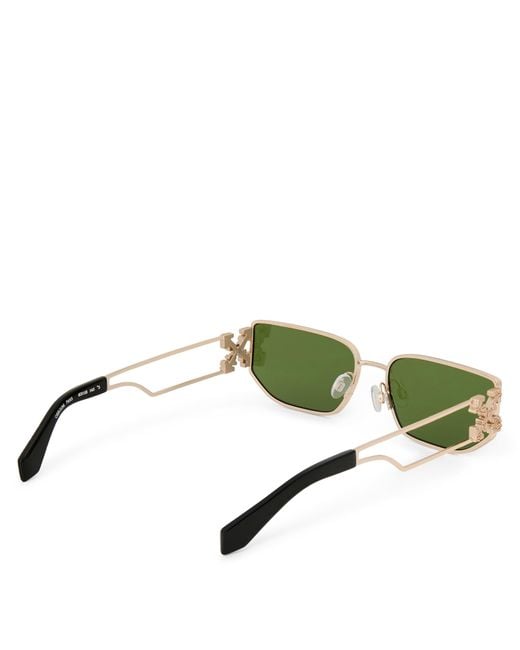 Off-White c/o Virgil Abloh Green Allen Rectangle Sunglasses for men