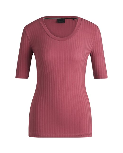 Boss Purple Effilie Short Sleeve Polo Shirt