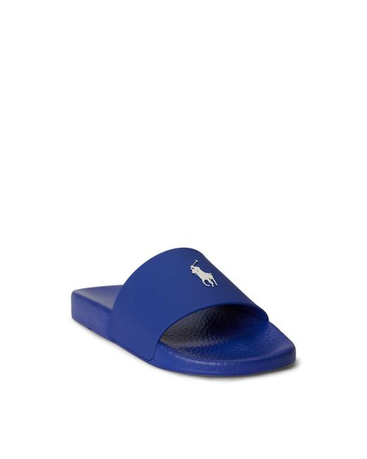 Polo Ralph Lauren Blue Pool Slides for men