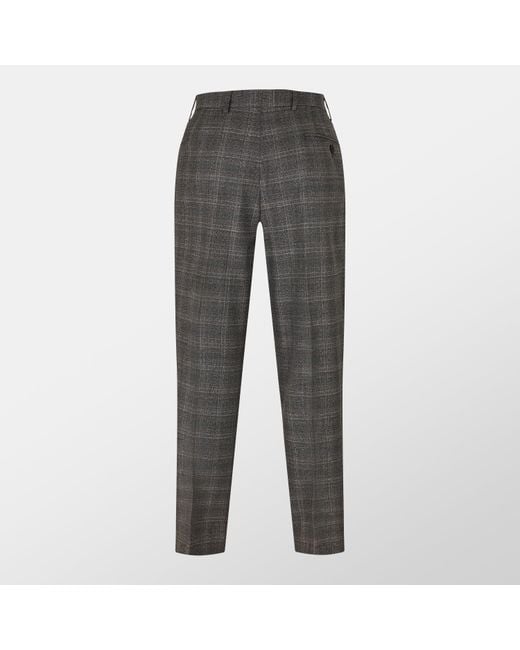 Ted Baker Gray Heritage Check Suit Trousers for men