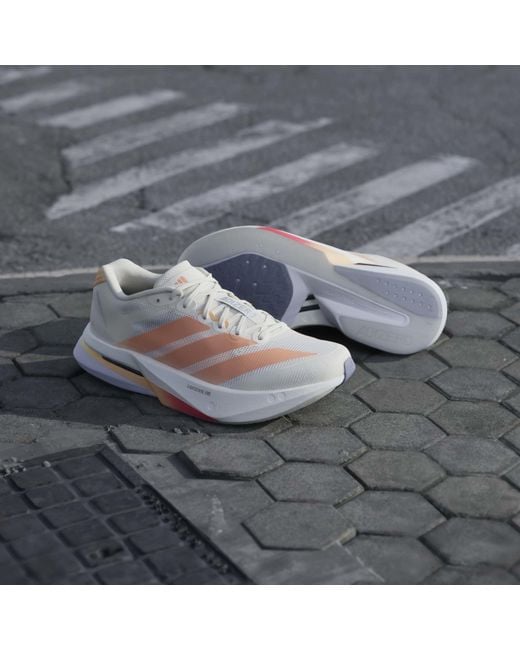 Adidas Pink Adizero Boston 13 Road Running Shoes