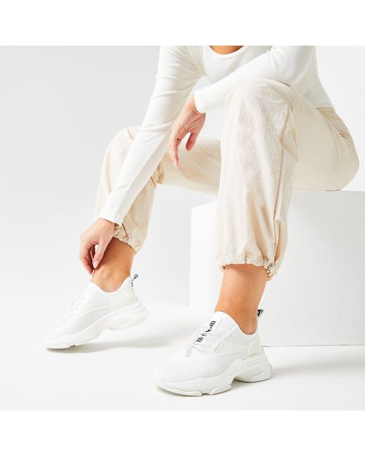 Steve Madden White Match Trainers
