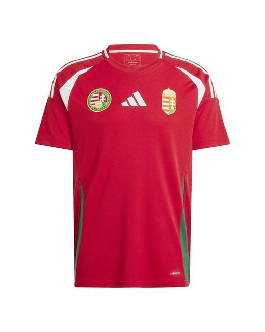 Adidas Red Hungary Home Shirt 2024 Adults for men