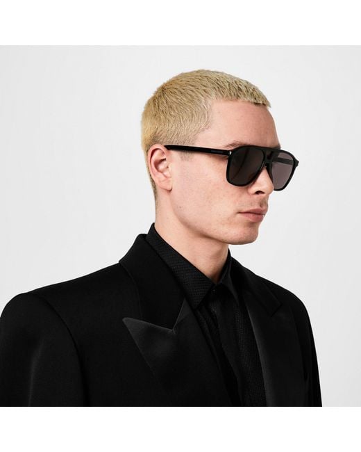 Saint Laurent Gray Sl 596 Dune Sunglasses for men