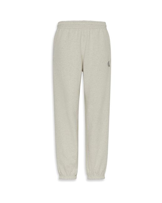 Calvin Klein Gray Ckj Mono Closed Hem Fleece Joggers