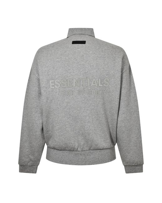 Fear Of God Gray Long Sleeve Polo Shirt for men