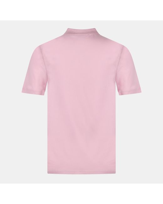 Lyle & Scott Pink Basic Short Sleeve Polo Shirt for men