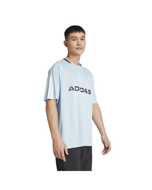 Adidas Blue House Of Tiro Nations T-Shirt Adults for men