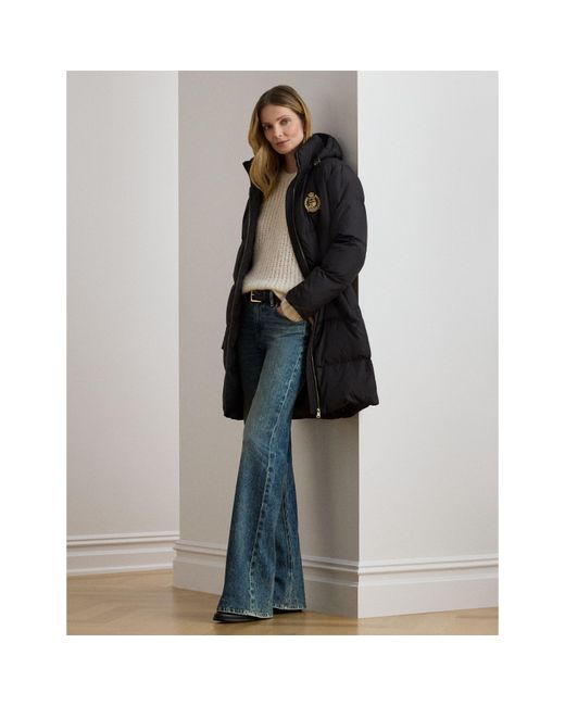 Ralph Lauren Black Real Quilted Medium Puffer Jacket