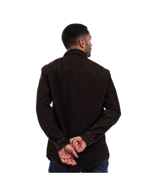 DIESEL Black D-Simply Overshirt for men