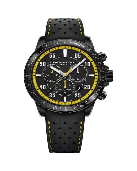 Raymond Weil Black Tango Automatic Stainless Steel 300M Water Resistant Auto Analogue Watch for men