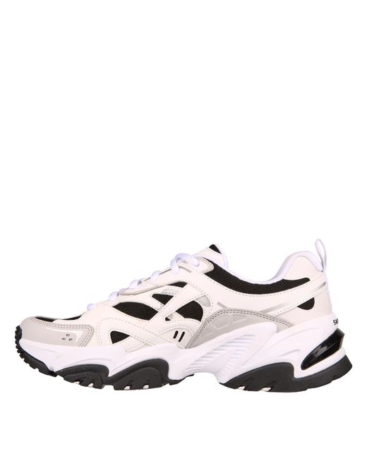 Skechers White Staminav2 Classic Low-Top Trainers